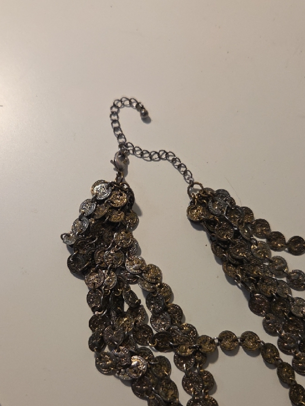 Layered Gold-Tone Disc Necklace - Women Jewelry - Picture 3 of 3